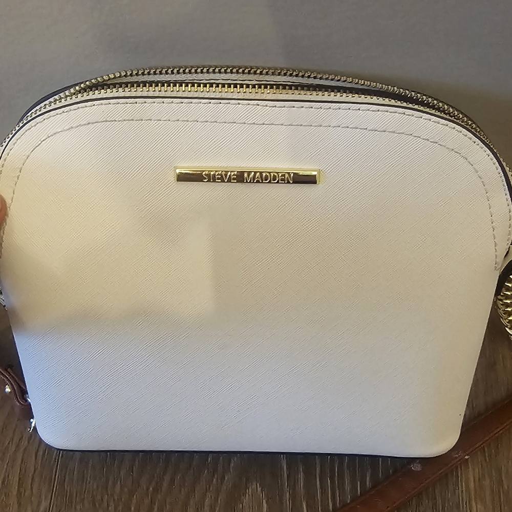 Steve Madden White Crossbody Bag